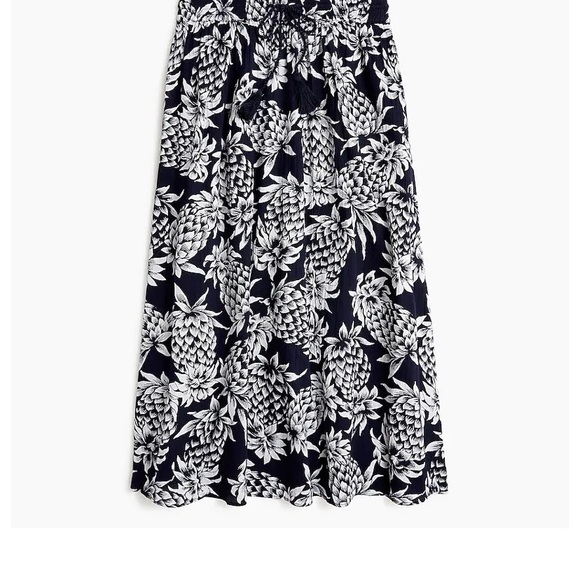 J. Crew navy pineapple skirt, S - Picture 3 of 8